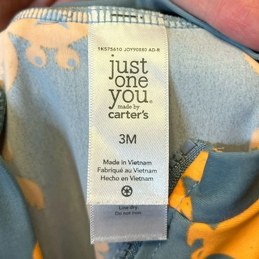 5 for $25🔥3M Carter's Just One You‎ Crab Sunshade Swimsuit Bodysuit